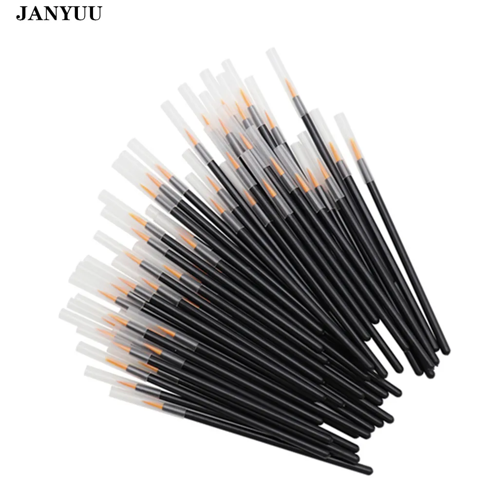 Eyeliner pcs Individual Disposable Brushes Applicator Superfine Fibre Swab Eye Liner Liquid Wand Professional Brush