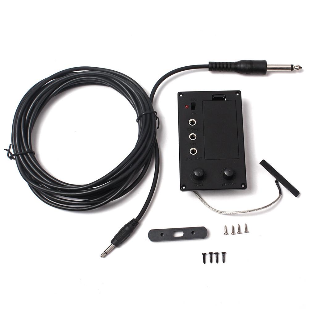 Electric Violin Pickup EQ Preamp Transducer Violin Parts Musical Instrument Guitar Accessories New Year Gift free shipping