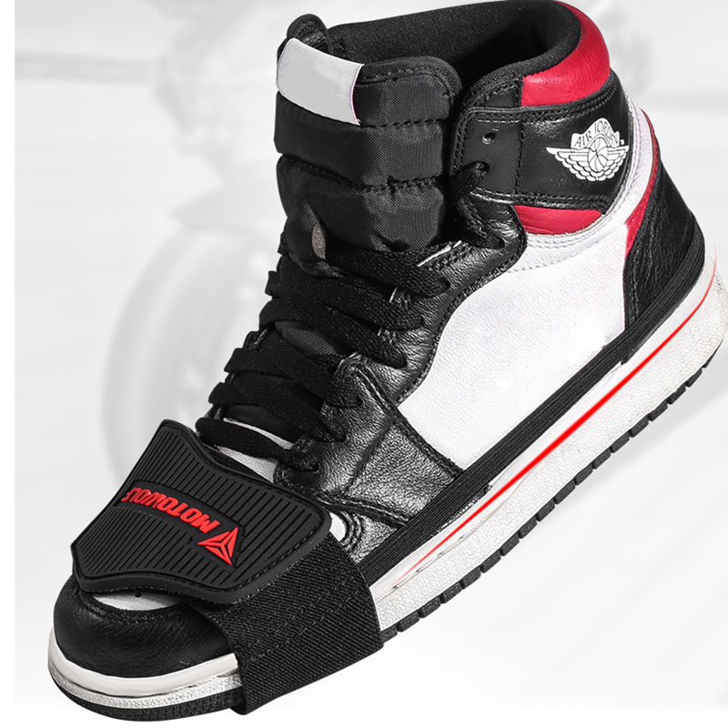 R1200GS 2025 R1250GS Motorcycle Shoes Protective Moto Gear Shifter Men new Shoe Boots Protector Shifter Guards Black red color
