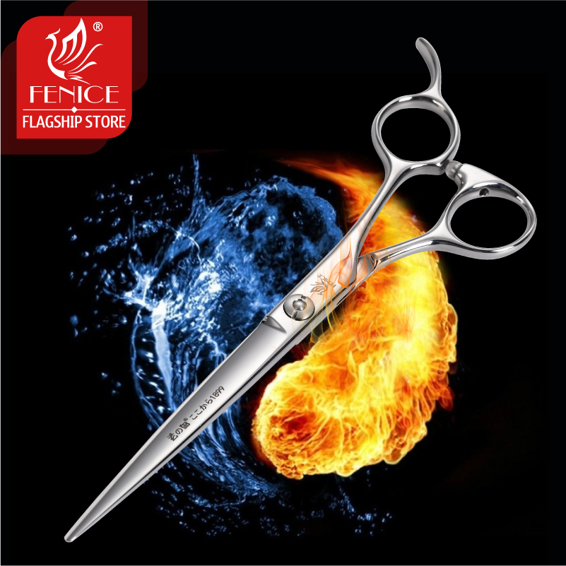 Fenice 7/7.5/7.75 inch JP ATS314 Steel professional grooming scissors for dog scissors pet scissors cutting grooming shears