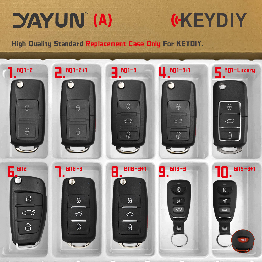 YAYUN KEYDIY Remote Key Shell KD MINI Generator new KD900 Programmer B Series DS Style B11 B29 2025 B30 Replacement Case For VVDI JMD
