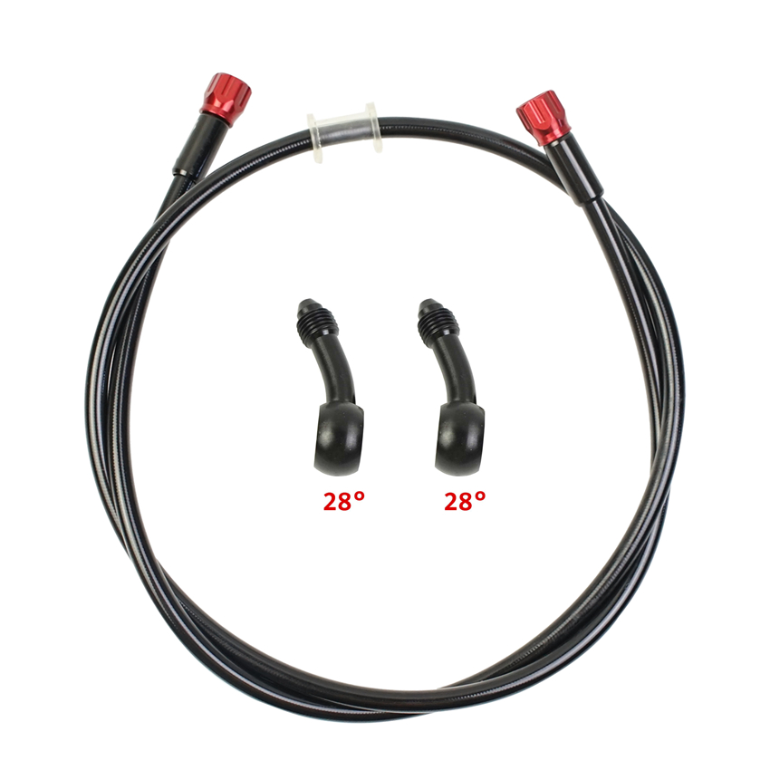 Motorcycle Brake Line new Flexible AN3 Steel Braided Hose Hydraulic DOT 2025 Tube Banjo M10 Universal for Kawasaki ATV YAMAHA