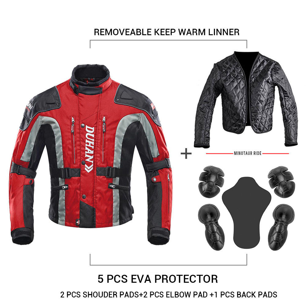 Motorcycle Jacket Waterproof Moto Jackets Cycling Jackets Motocross Keep Warm Liner Motorbike Jacket Riding Winter Moto Clothing
