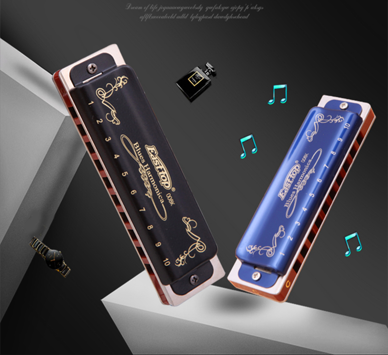 Hot sale Easttop Harmonica T008K Diatonic 10 Hole Armonica Blues mondharmonica gaita de boca Mouth Ogan Musical Instruments