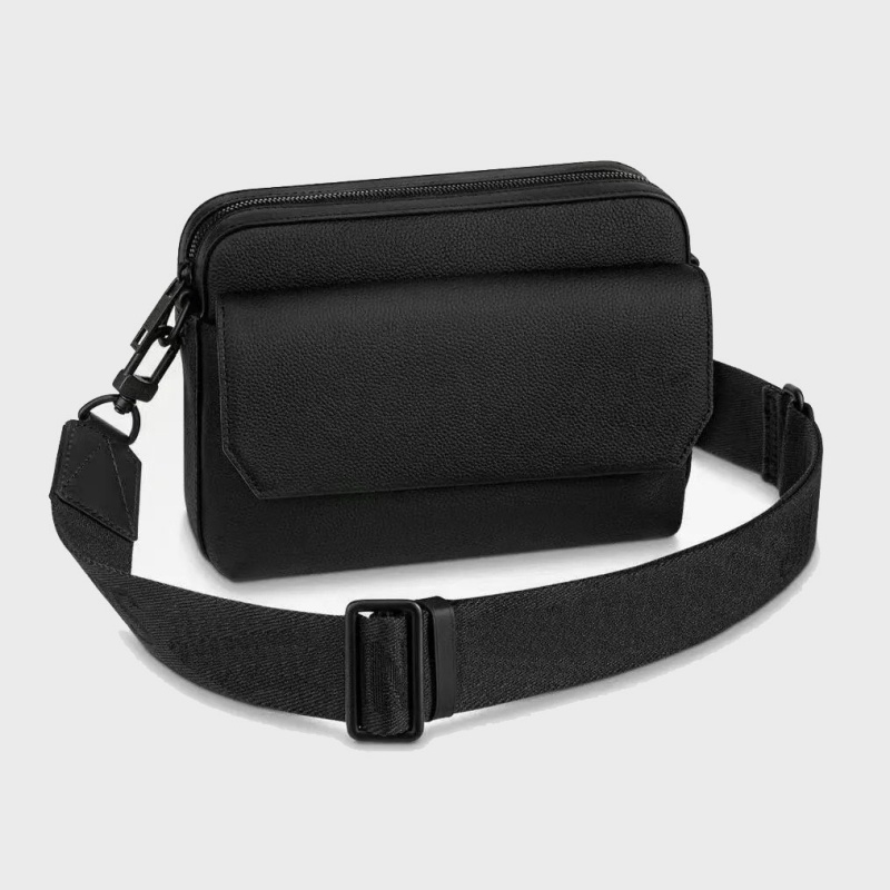Designer Fastline Messenger Men's Shoulder bag Luxury Brand Leather Purse Man Handbag Fashion Classic crossbody black wallet