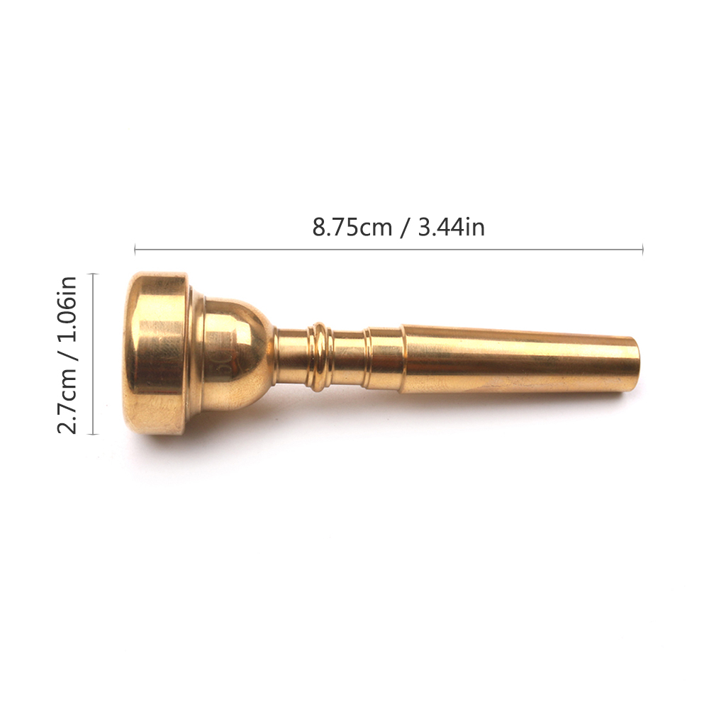 Trumpet Mouthpiece Musical Instrument Accessories Gold Plated 5C / 7C B Trumpet Universal Brass Instrument Parts
