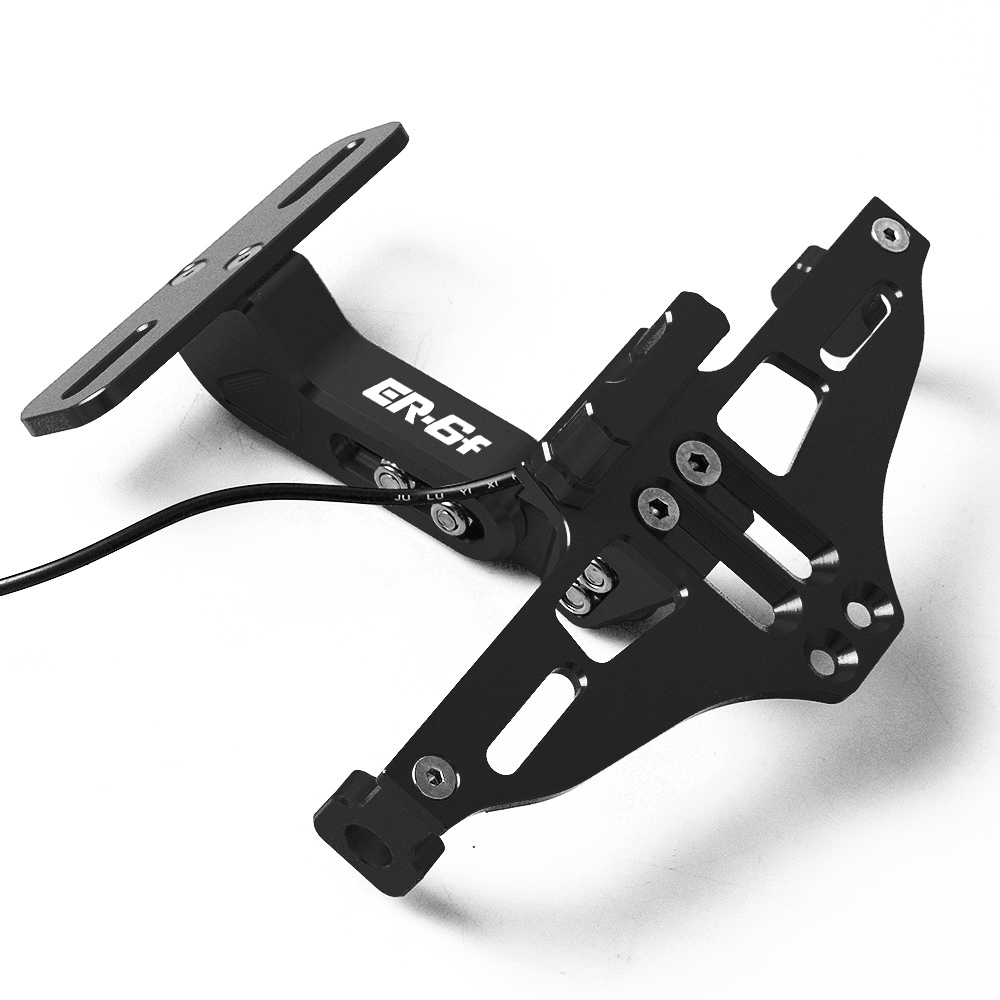 For KAWASAKI ER6F ER6 F ER6N E R6N 2009-2016 2010 2011 2012 2013 Rear License Plate Frame Licence Holder Motorcycle Number Plate