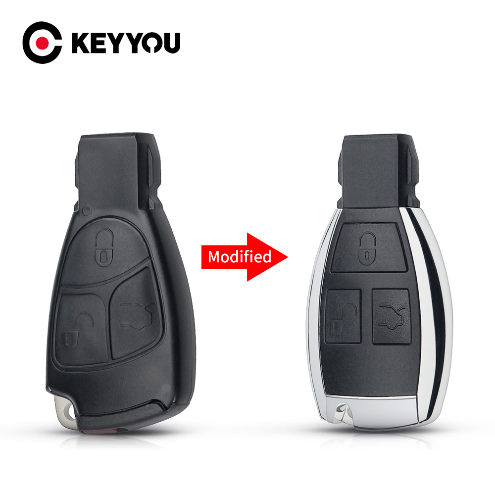 KEYYOU Car Remote Control Key Shell new Case For Mercedes Benz A B C E Class W203 W204 W205 W210 W211 W212 2025 W221 Modified Card