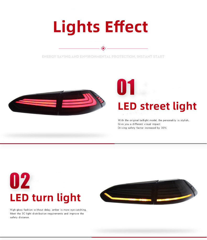 Car Light for Toyota FRONTLANDER 20 22-2024 Corolla Cross Tail Light Rear Brake Reverse Stop Turn Signal Lamp Taillight