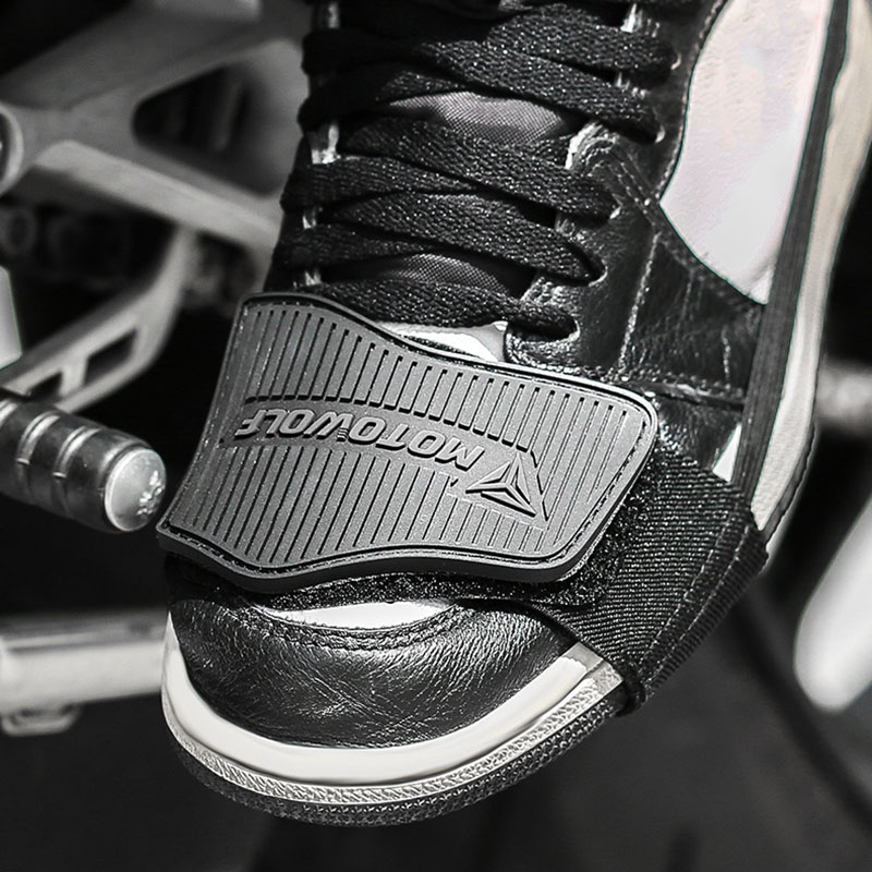 R1200GS 2025 R1250GS Motorcycle Shoes Protective Moto Gear Shifter Men new Shoe Boots Protector Shifter Guards Black red color
