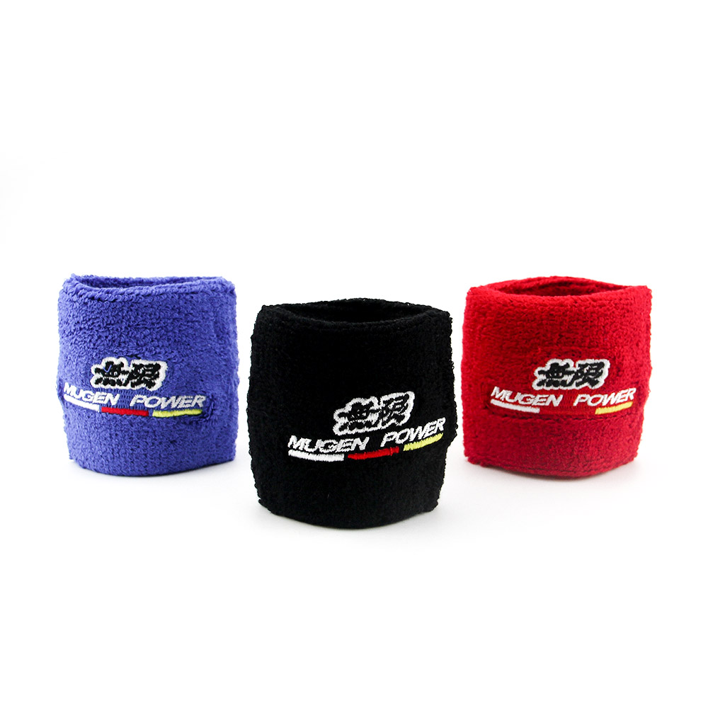 New MUGEN JDM Style Reservoir Brake Clutch Oil Tank Cap Socks Universal for all Cars Black Blue Red