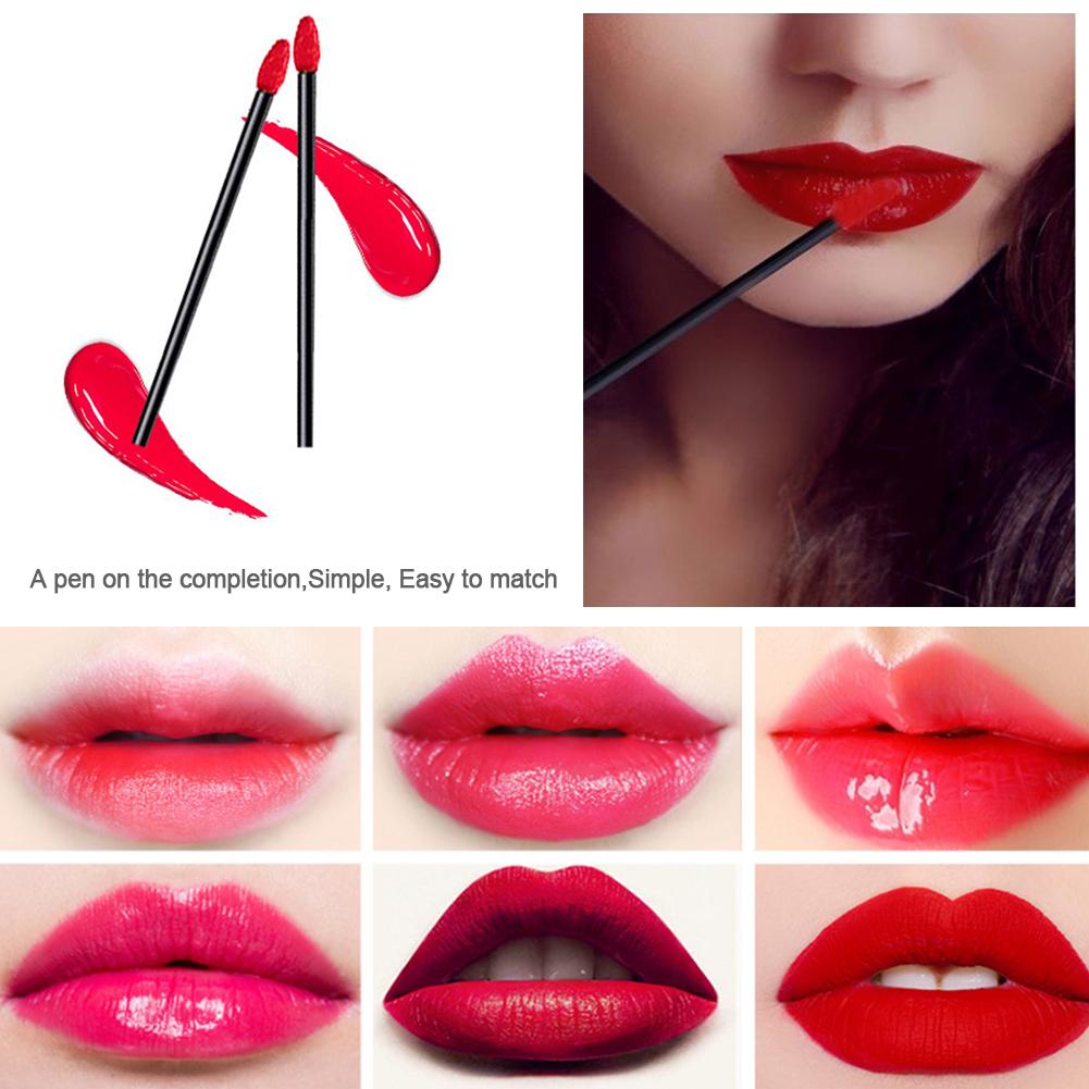bd Disposable Brushes Pcs Lip Lipstick Gloss Wands Make Up Brush Portable Applicators Makeup Tool Kits stick up