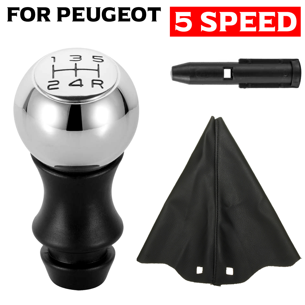 5 Speed Car Gear Shift Knob for Peugeot 307 206 207 406 5008 3008 For Citroen C2 C3 C4 Sega Triumph Senna Elysee Picasso 6d3a6