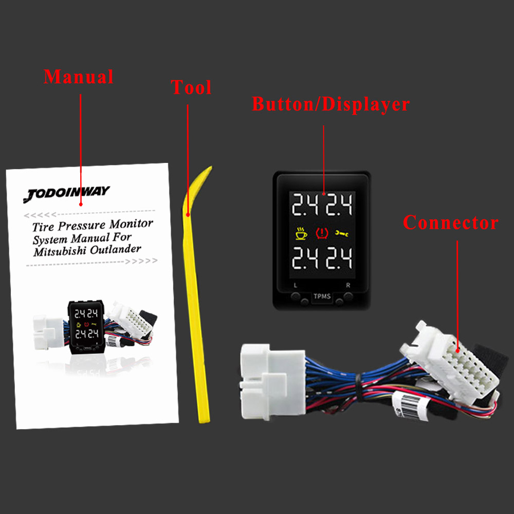 new Car LCD Digital Tire Pressure Monitor Systems Safety Alert Unit OBD 2025 TPMS for Toyota RAV4 Corolla Prado Camry Prius Alphard Siena