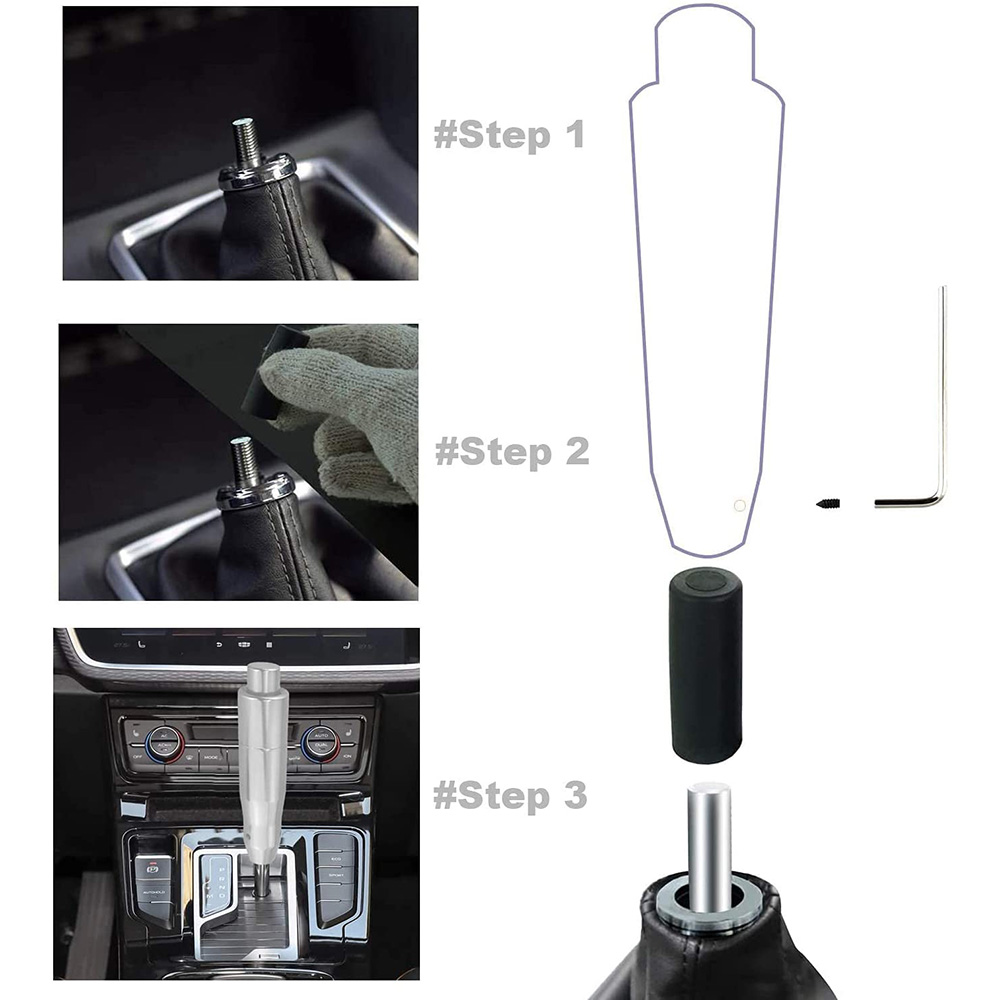 145MM Universal Aluminum 2025 Car Automatic Gear new Stick Shift Knob Shifter Lever Car Accessories