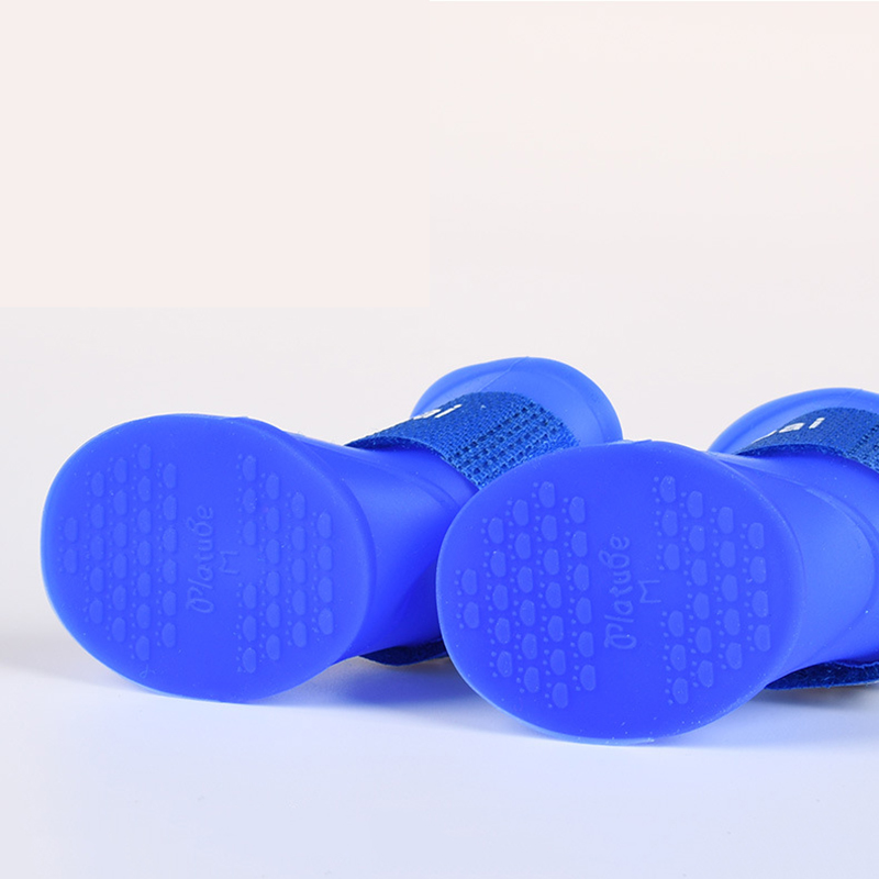 Outdoor Walking Pet Dog Rain Shoes for Small Medium Dogs Waterproof Chihuahua Poodle Puppy Boots Mascotas Supplies zapatos perro