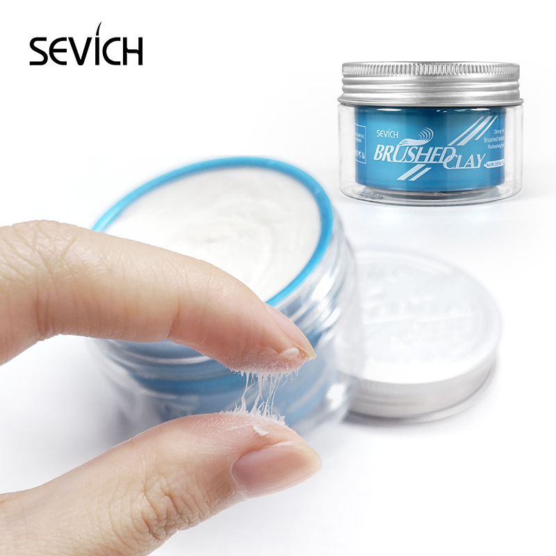 Sevich 100g Hair Brushed Clay For Men Strong Hold Hairstyle Finished Hair Styling Clay Mud Hair Cream Refreshing Hair Wax