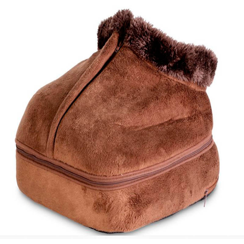 US EU Electric Heated Foot care Warmer Heater V Unisex Feet Massager Big Slipper Heat Warm Massage Shoes