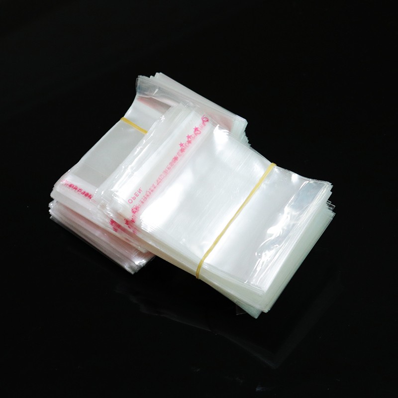 1000pcs/lot 3x3+2cm Clear Plastic Bag Resealable Cellophane Poly Bags Mini Opp Bag Self Adhesive Seal Jewelry Packaging Bag