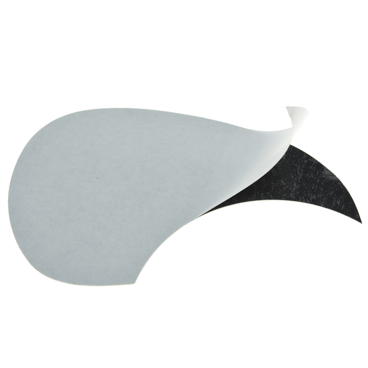 KAISH Universal Acoustic Guitar Pickguard Self-adhesive Metal Aluminium Pickguard with Cool Abalone Inlay