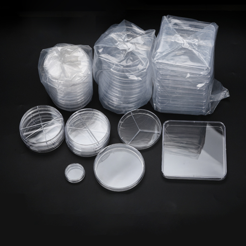 10Pcs 35mm 60mm 90mm 100mm 120mm Clear Petri Dishes with Lids Disposable Plastic Sterile Petri Dish Chemical Laboratory Supplies
