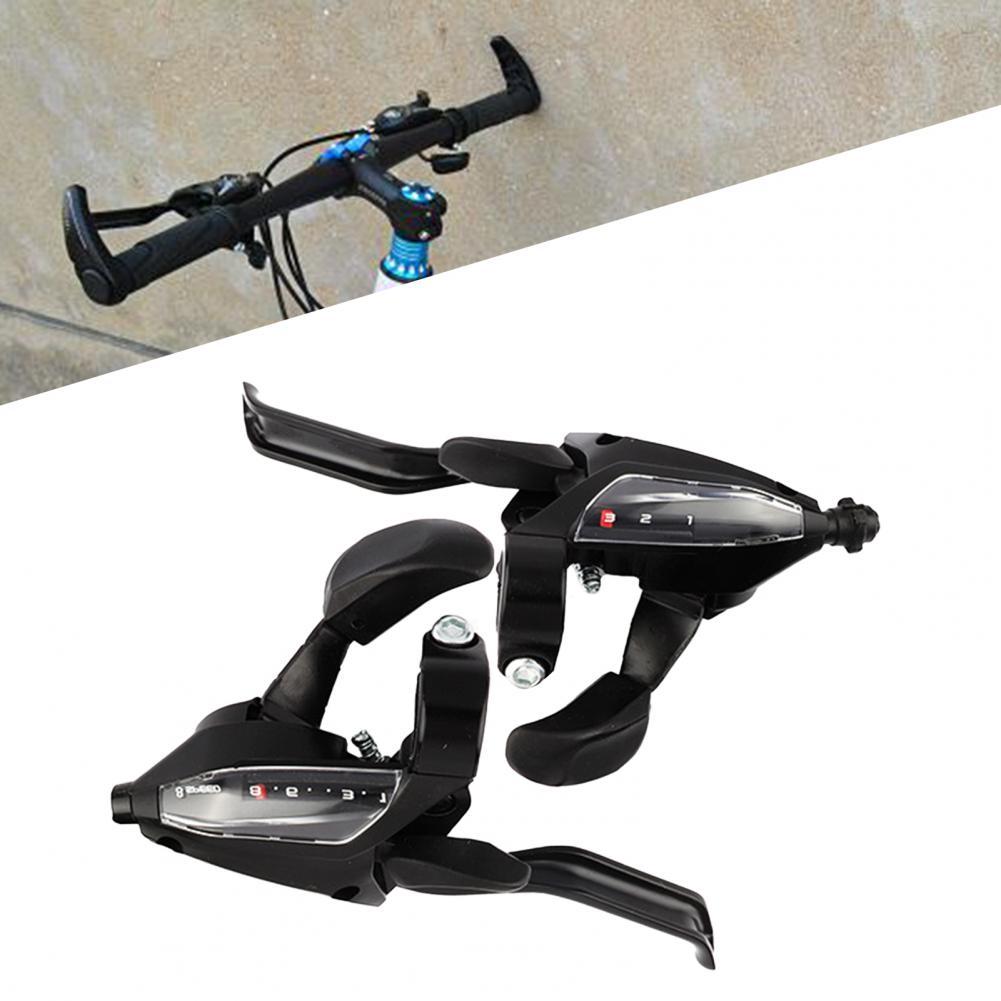 1 Pair EF500-8 Bicycle Derailleur Quick Changing Visual Window Black 24-Speed MTB Gear Shifter for Mountain Bike Accessories