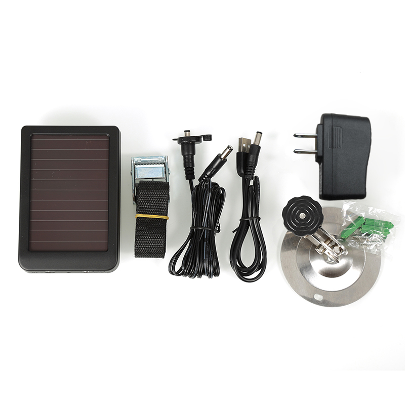 Outdoor Solar Panel Charger US/EU Plug Hunting Trail Camera Charger For Suntek HC-300M HC300 HC-500m Hunting Camera 8
