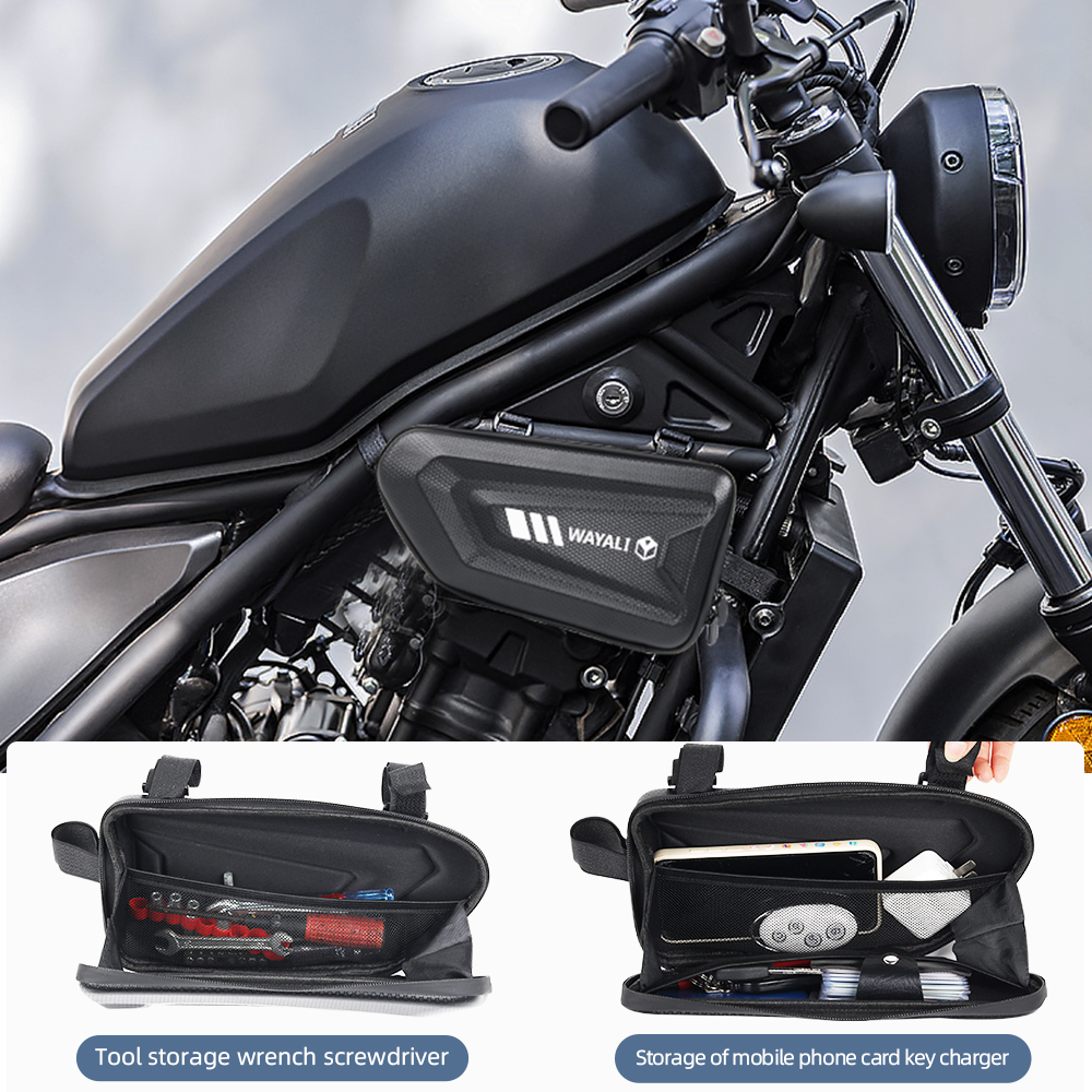 Side Storage CM300 Waterproof Large Capacity CM500 Engine Guard Pole Bicycle Bag Motorcycle Accessories