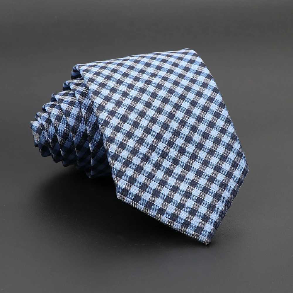 New Jacquard Woven Neck Tie For Men Classic Plaid Ties Polyester Necktie Wedding Busin Party Formal Neck Suit Tie AccoriesX241111