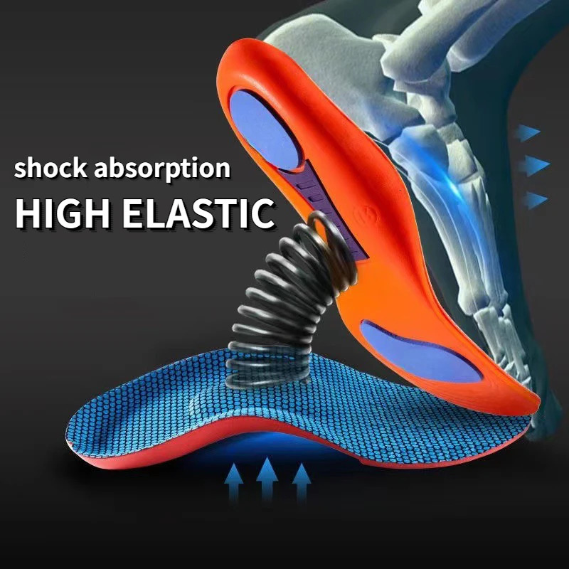Sport Insoles for Shoes Sole Orthopedic Insoles Shock Absorption Deodorant Breathable Cushion Running Insoles for Feet Man Women 240329