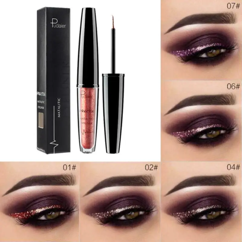 f Shimmer Waterproof Glitter Liquid Eyeliner Metallic Color Pearlescent Eye Liner Penci Long lasting Eyes Makeup Comestic s