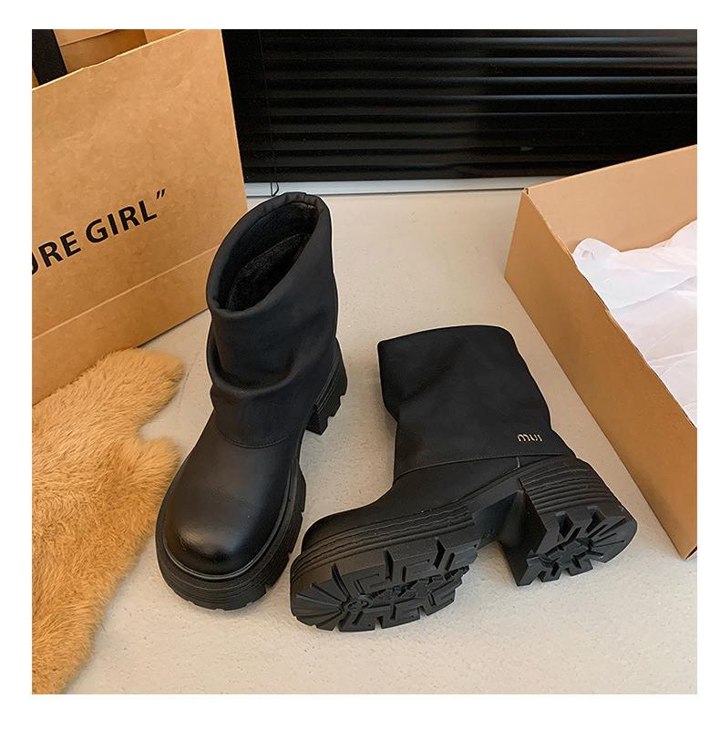 2025 free shipping boots snow winter womens boots shoes boot mens booties autumn winter warm boots Shibuya fashion lotus black