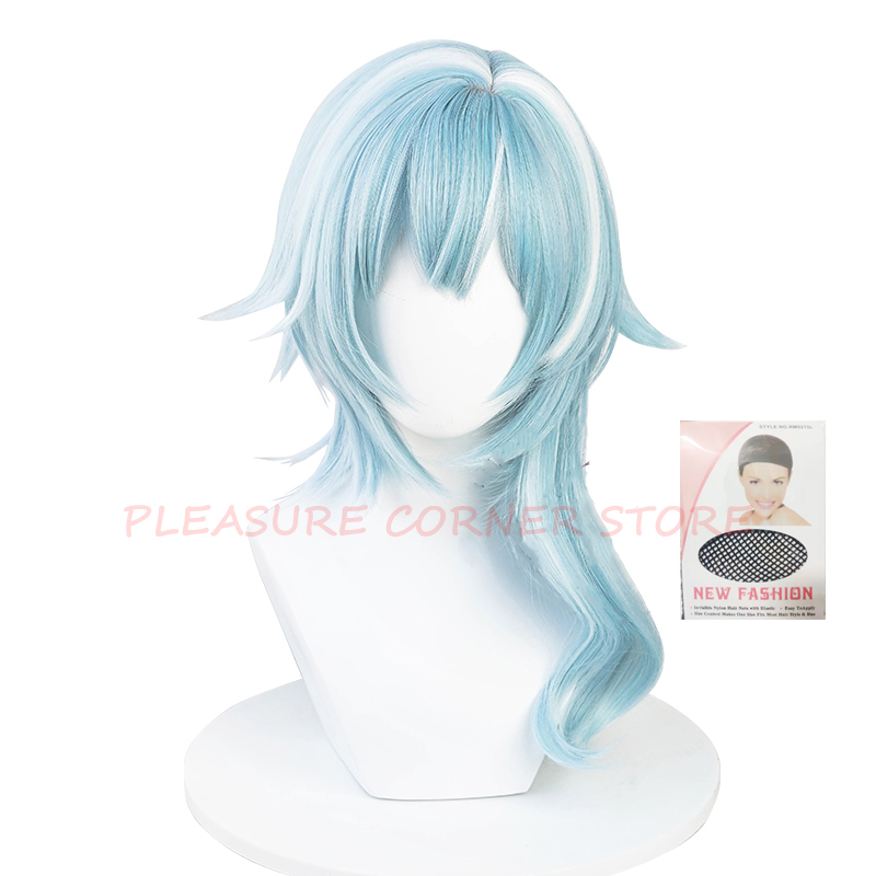 Genshin new Impact Eula Cosplay Wig 2025 Simulated Heat Resistant Synthetic Yarn Pre Styled Wigs Professional Role Playing wigs