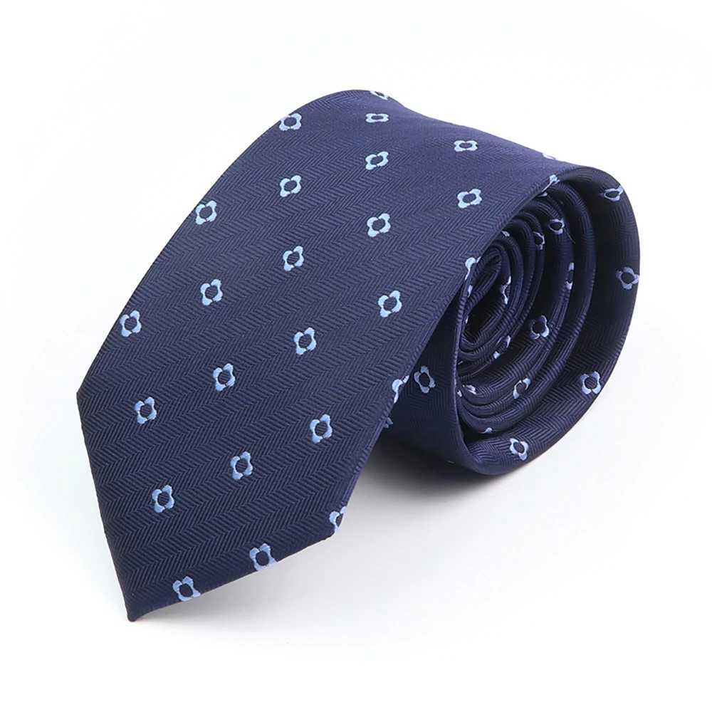 New Design Dot Wedding Men Tie Grey Blue Striped Paisley Flower Necktie Men Busin Dropshipping Groom Collar Accories GiftX241111