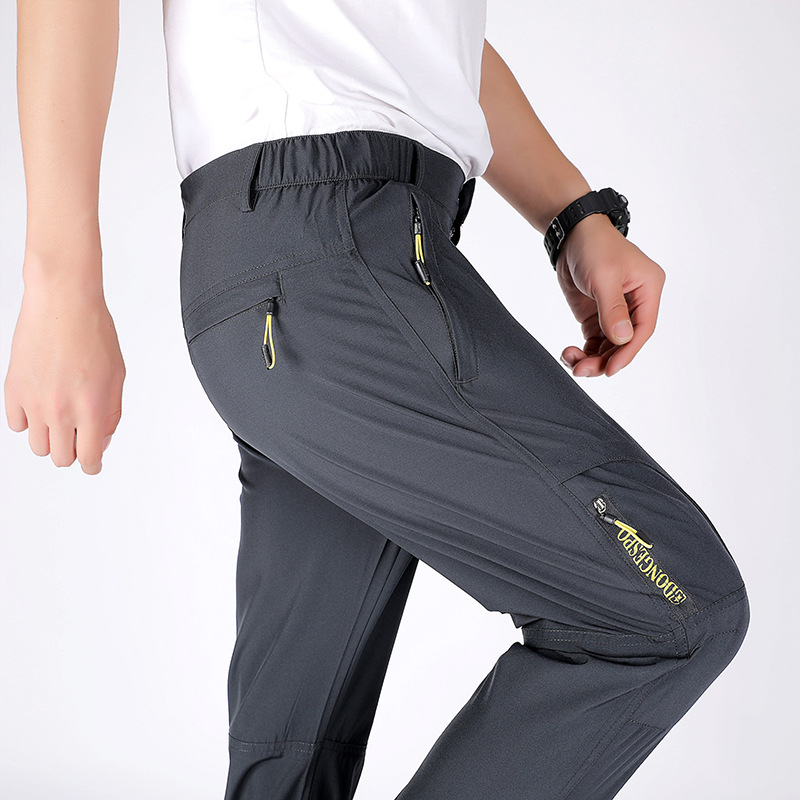 Summer Stretch Hiking Pants Men Casual Quick Dry Breathable Military Tactical Trousers Mountain Climbing Outdoor Trekking Pants