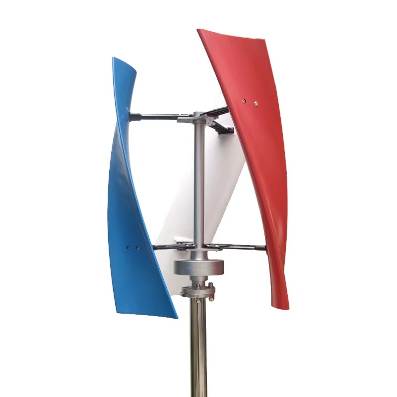 New Arrival 800W 1000W Wind Vertical Turbine Generator Alternative Energy Generators 12V 24V MPPT Hybrid Controller Off Inverter