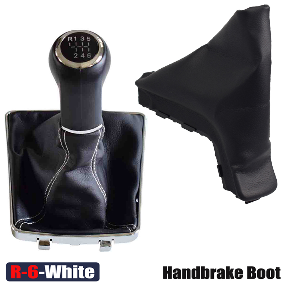 new Car Styling Manual 5 6 Speed Gear Shifter Stick Knob Lever With Leather Dust-Proof Cover For VAUXHALL 2025 OPEL ASTRA III H 1.6 04-10