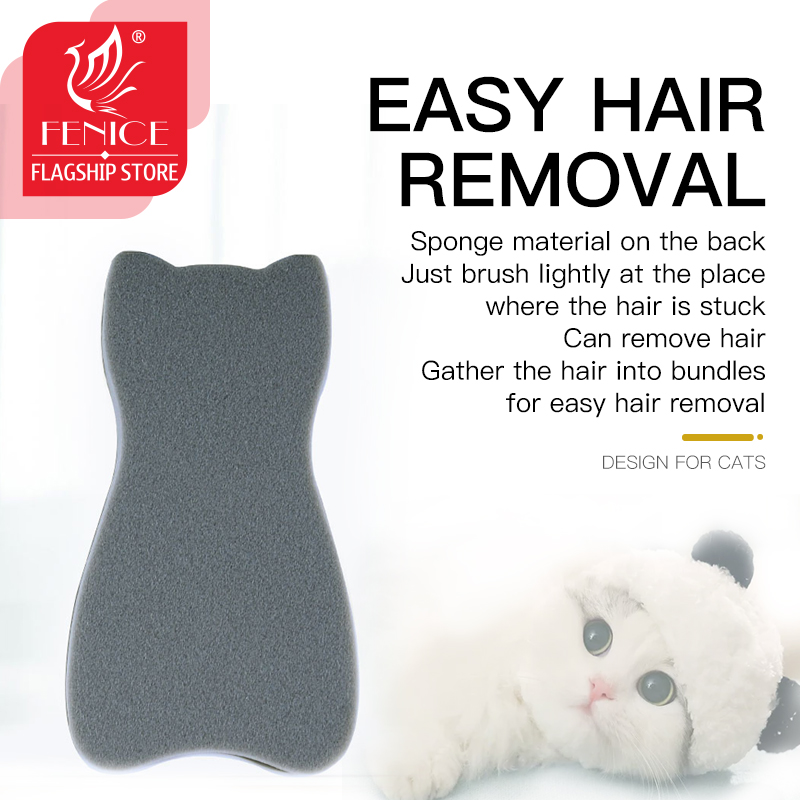 Fenice Pet Dog Cat Bath Glove Brush Comb Rubber Hair Fur Grooming Massaging Brush Pet Shower Cat brush Hair Remove