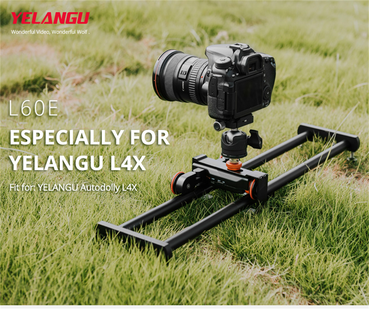 YELANGU Dolly Rail Video Stabilizer Double-Track Rail Design DSLR Camera Video Slider for L5I L4