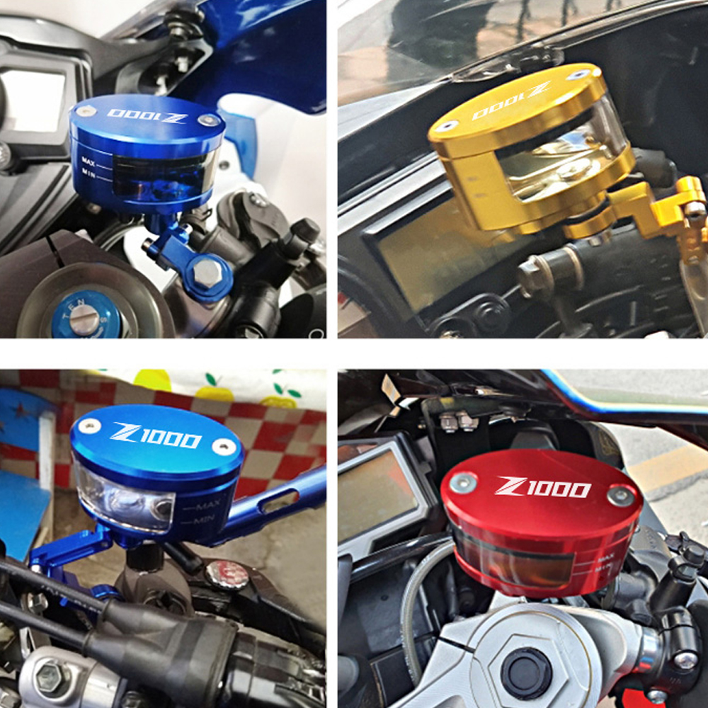 Z1000 CNC Motorcycle Brake Fluid oil Reservoir Cup For Kawasaki Z1000 Z-1000 2007 2008 2009 2010 2011 2012 2013 new 2014 2025 2015 2016