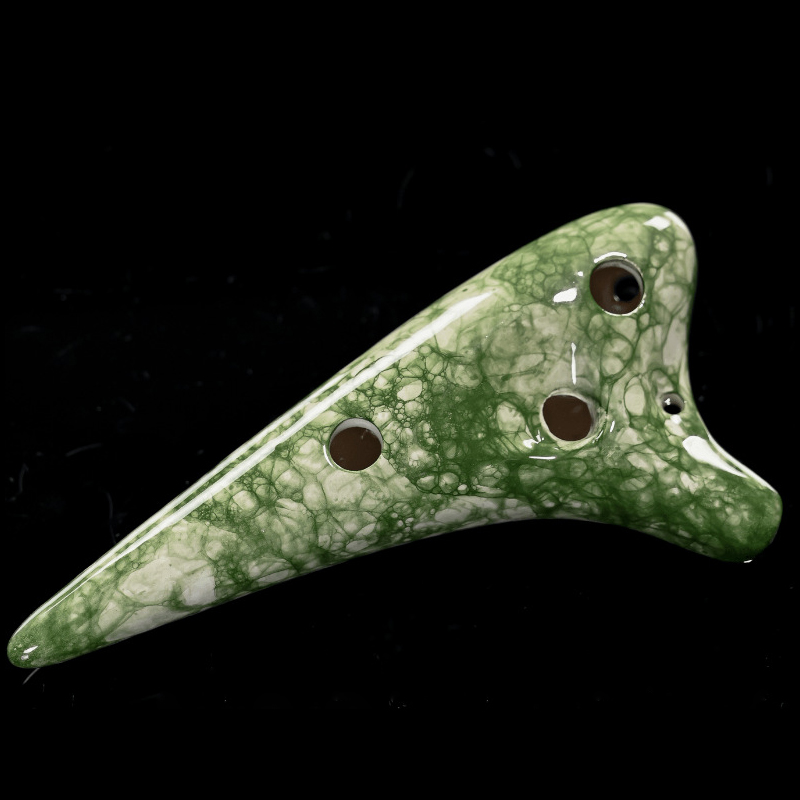 12-Hole Colorful Ocarina Soprano G-Tone Beginner Teaching Sound Quality Ceramic Music Instrument