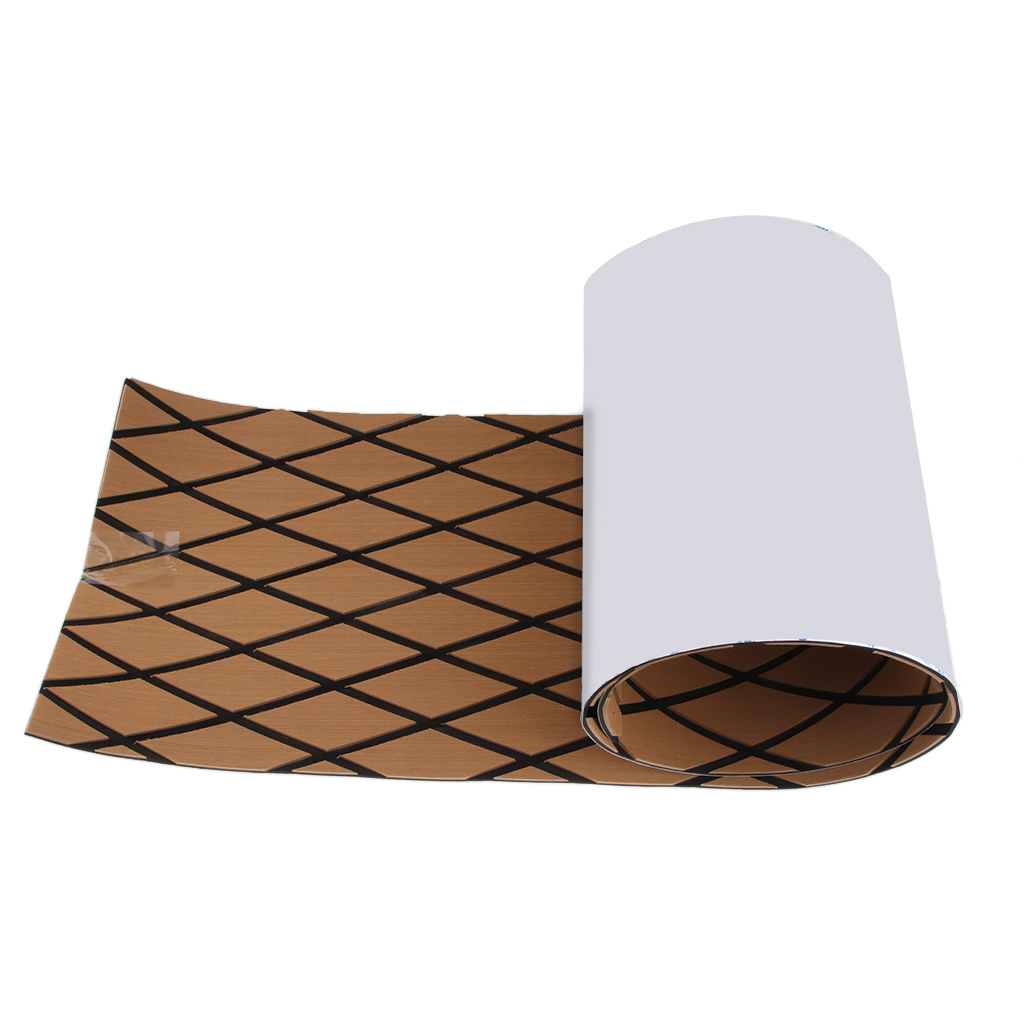 190cm Boat Flooring Mat EVA Faux Teak Decking Sheet Boat Deck Mat Decking Sheet Yacht Flooring Anti Skid Mat Self Adhesive Pad