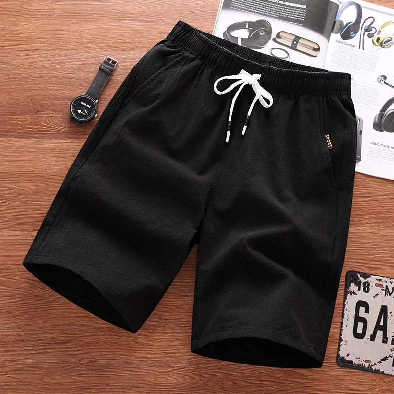 100% Cotton short plus size mens shorts pants summer casual beach cargo blank shorts de hombre custom shorts men for men 240329