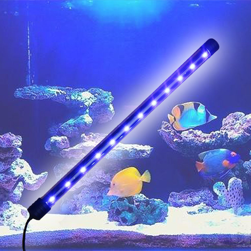 Submersible Aquarium Light Underwater Fish for Tank LED Light with 2 Suctions Cu