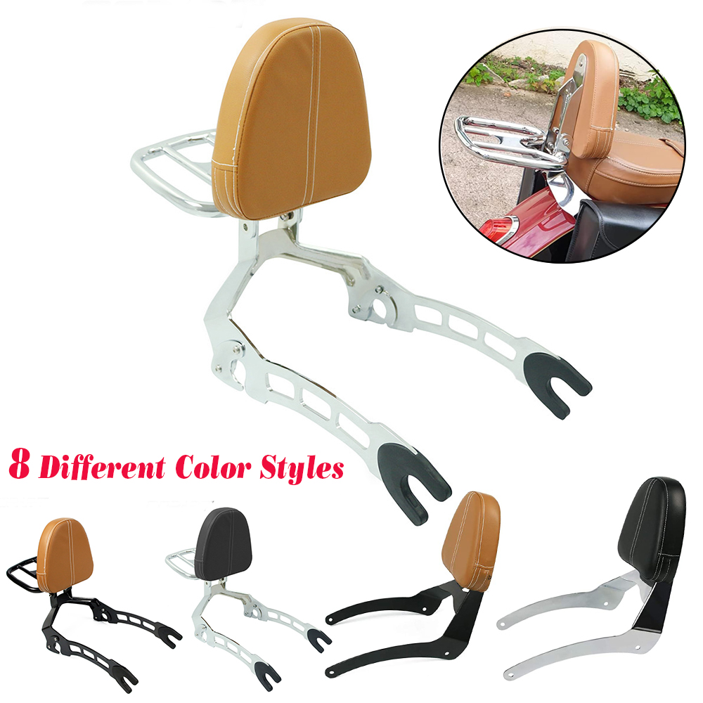 For Indian Scout 2015-2023 Scout Sixty ABS 2016-2023 Motorcycle Passenger Rear Detachable Backrest Sissy Bar With Luggage Rack