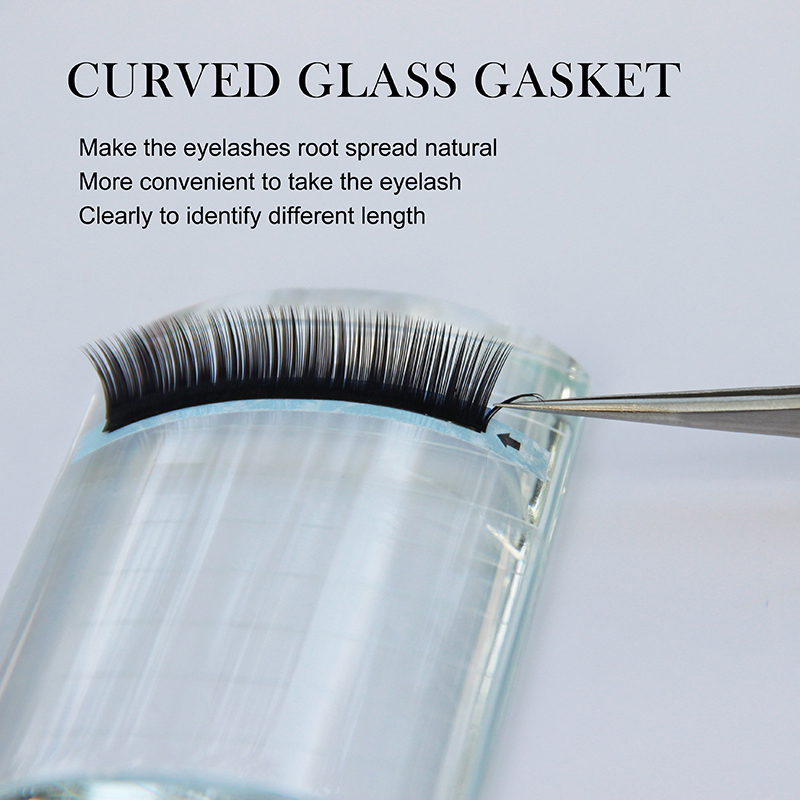 ed Individual Eyelash Glue Holder Eyelashes Extensions Adhesive Pallet Makeup Tool For Transparent Arrival Rectangular Crystal