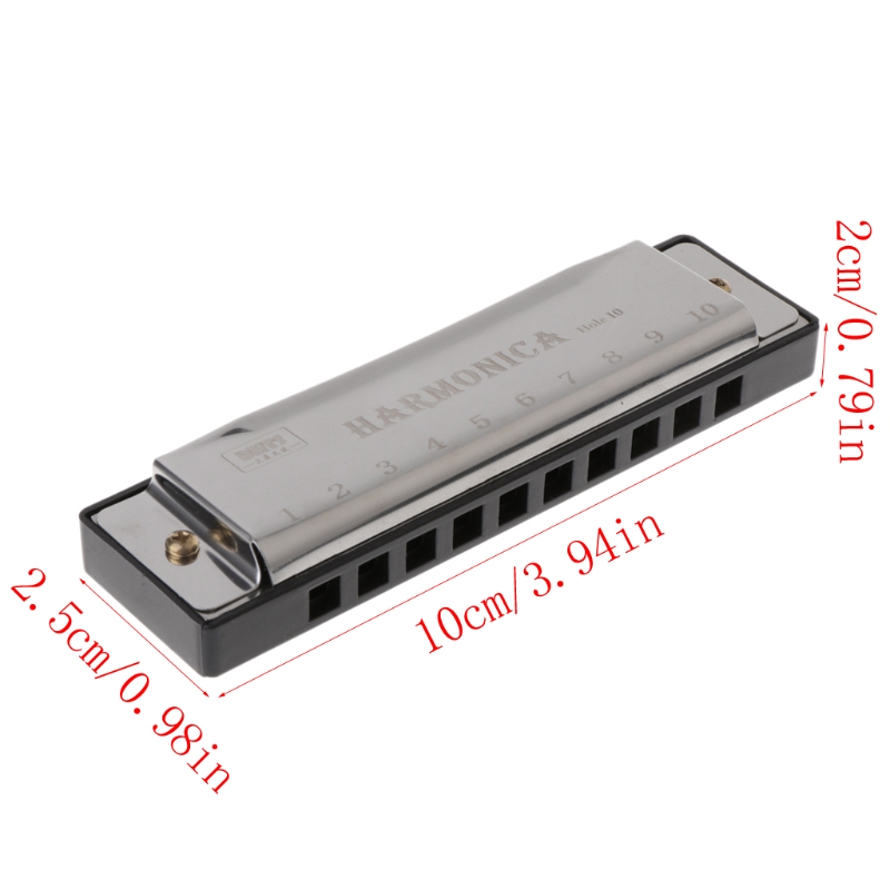 10 Holes For 25Uc Key Of C Blues Harmonica Musical Instrument Educational Toy ddmysmile With Fo Smile