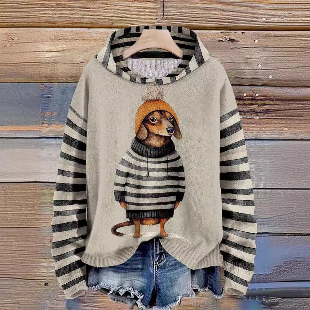 Designer 24 Women's 3D Digital Animal Series Printed Hoodie Hot Selling