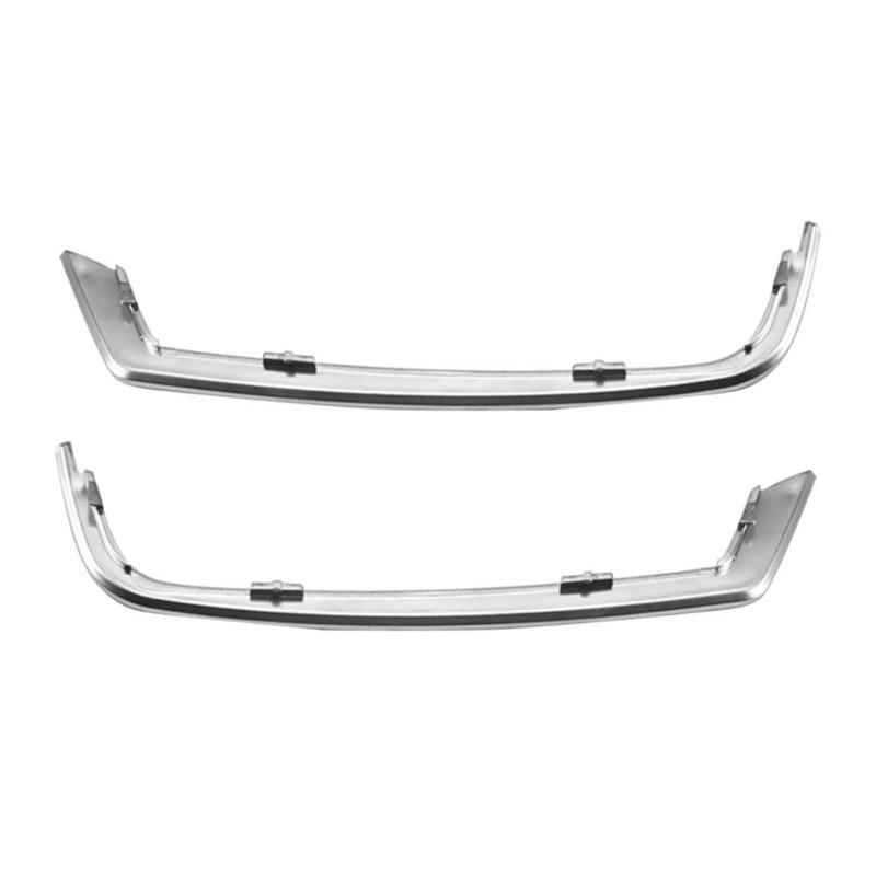 2Pcs Car Front Door Speaker Cover Gap Decor Trim Silver ABS Interior Mouldings for BMW 5 Series F10 2011-2013 Auto Accessories