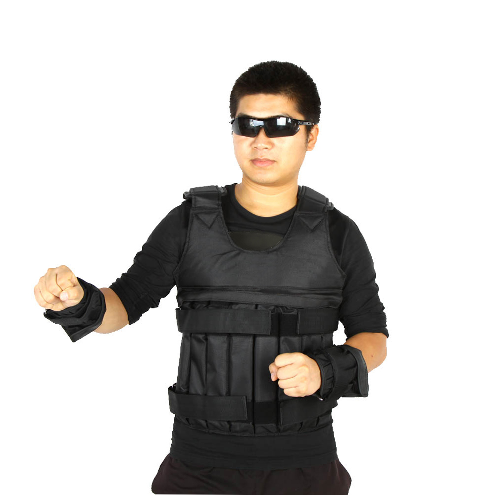 Max Loading 20kg Adjustable Weighted Vest Weight Jacket Exercise Boxing Training Waistcoat Invisible Weightloading Sand Clothing